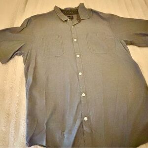 Retrofit Men's Short Sleeve Button-Down Shirt in Gray